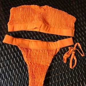 NWT NEON ORANGE HUGGER BIKINI RESTOCKED